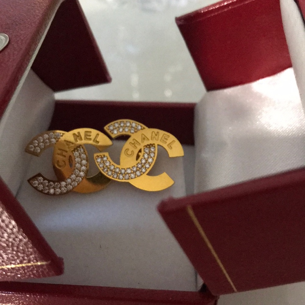 21k Real Gold Chanel Earrings